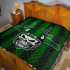 New York American Football Jets Football Skull Wearing Helmet Welcome To The Game Premium Quilt Blanket 19