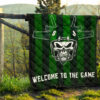 New York American Football Jets Football Skull Wearing Helmet Welcome To The Game Premium Quilt Blanket 13