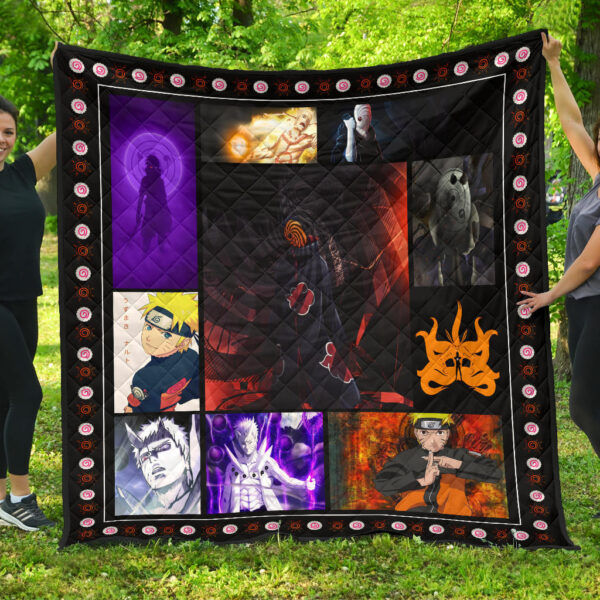 Obito Uchiha Vs Naruto  Premium Quilt Blanket Anime Home Decor Custom For Fans