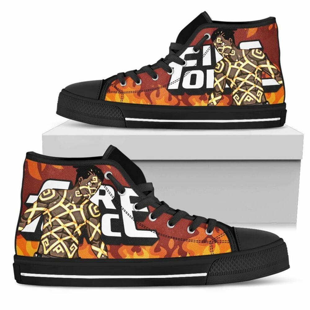 Ogun Montgomery Fire Force Sneakers Anime High Top Shoes