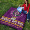 Omega Psi Phi Premium Quilt Blanket Fraternity Home Decor Custom For Fans 9