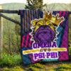 Omega Psi Phi Premium Quilt Blanket Fraternity Home Decor Custom For Fans 13