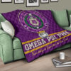 Omega Psi Phi Premium Quilt Blanket Fraternity Home Decor Custom For Fans 17