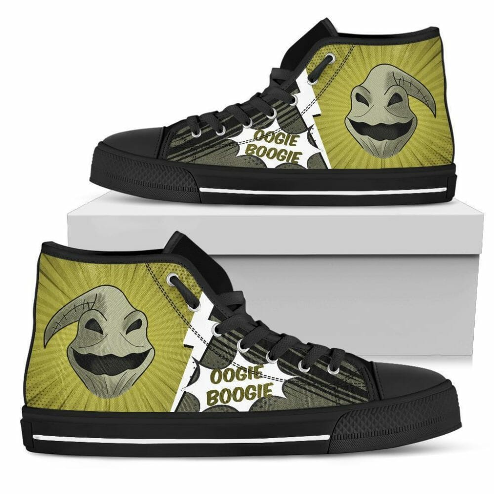 Oogie Boogie Sneakers Nightmare High Top Shoes Fan Gift