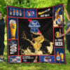 Pabst Blue Ribbon Quilt Blanket All I Need Is Beer Gift Idea 1