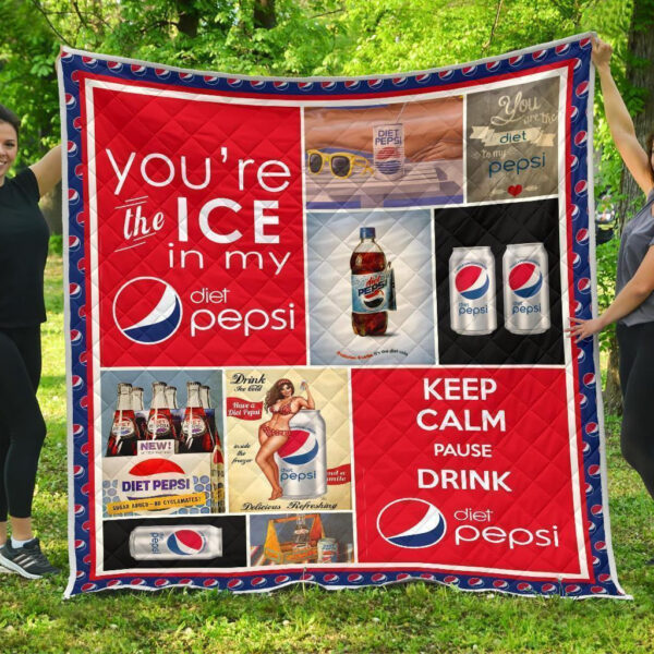 Pepsi Diet Quilt Blanket Funny Gift For Soft Drink Lover