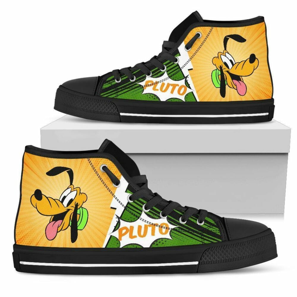 Pluto Sneakers High Top Shoes Fan