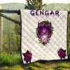 Pokemon Anime Evil Black Gengar Dark Power White Premium Quilt Blanket 13