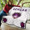 Pokemon Anime Evil Black Gengar Dark Power White Premium Quilt Blanket 11