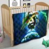 Pokemon Anime Pokemon Rayquaza Ultra Universe Blue Premium Quilt Blanket 21