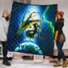 Pokemon Anime Pokemon Rayquaza Ultra Universe Blue Premium Quilt Blanket 1