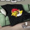 Pokemon Anime Premium Quilt Angry Pikachu Electric Pokeball Artwork Quilt Blanket 17