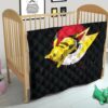 Pokemon Anime Premium Quilt Angry Pikachu Electric Pokeball Artwork Quilt Blanket 21