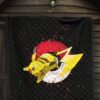 Pokemon Anime Premium Quilt Angry Pikachu Electric Pokeball Artwork Quilt Blanket 7