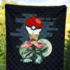 Pokemon Anime Premium Quilt Ice Cream Pokeball Melting Funny Venusaur Quilt Blanket 5