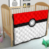 Pokemon Anime Premium Quilt - Minimalist Square Pokeball Go Quilt Blanket 21