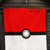 Pokemon Anime Premium Quilt - Minimalist Square Pokeball Go Quilt Blanket 7