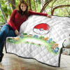 Pokemon Anime Premium Quilt Pokeball Chibi Tiny Pokemon Gather Round Quilt Blanket 11