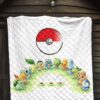 Pokemon Anime Premium Quilt Pokeball Chibi Tiny Pokemon Gather Round Quilt Blanket 7