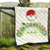 Pokemon Anime Premium Quilt Pokeball Chibi Tiny Pokemon Gather Round Quilt Blanket 13