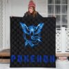 Pokemon Anime Premium Quilt Team Mystic Symbol Neon Blue Articuno Pokemon Go Quilt Blanket 3