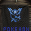 Pokemon Anime Premium Quilt Team Mystic Symbol Neon Blue Articuno Pokemon Go Quilt Blanket 7