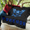 Pokemon Anime Premium Quilt Team Mystic Symbol Neon Blue Articuno Pokemon Go Quilt Blanket 11