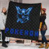 Pokemon Anime Premium Quilt Team Mystic Symbol Neon Blue Articuno Pokemon Go Quilt Blanket 1