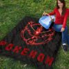 Pokemon Anime Premium Quilt Team Valor Symbol Red Moltres Relies On Strength Pokemon Go Quilt Blanket 9