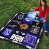 Police Blue Line Quilt Blanket Gift For Police Officer 9