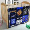 Police Blue Line Quilt Blanket Gift For Police Officer 21