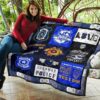 Police Blue Line Quilt Blanket Gift For Police Officer 11