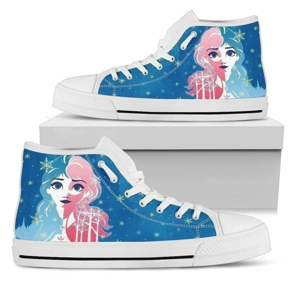 Princess Elsa Sneakers High Top Gift For Women