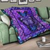 Purple Galaxy Butterfly Quilt Blanket Gift For Butterfly Lover 13