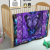 Purple Galaxy Butterfly Quilt Blanket Gift For Butterfly Lover 17