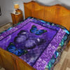 Purple Galaxy Butterfly Quilt Blanket Gift For Butterfly Lover 15