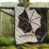 Resident Evil Game Premium Quilt - Umbrella Corp Symbol Black White Yin And Yang Quilt Blanket 13