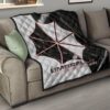 Resident Evil Game Premium Quilt - Umbrella Corp Symbol Black White Yin And Yang Quilt Blanket 15