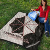 Resident Evil Game Premium Quilt - Umbrella Corp Symbol Black White Yin And Yang Quilt Blanket 9