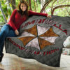 Resident Evil Game Premium Quilt - Umbrella Corp Symbol Old War Army Style Quilt Blanket 11