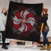 Resident Evil Game Premium Quilt - Umbrella Corp Symbol Spiral Quilt Blanket 1