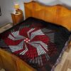 Resident Evil Game Premium Quilt - Umbrella Corp Symbol Spiral Quilt Blanket 19