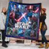 Rey And Ren Star Wars Premium Quilt Blanket Movie Home Decor Custom For Fans 1