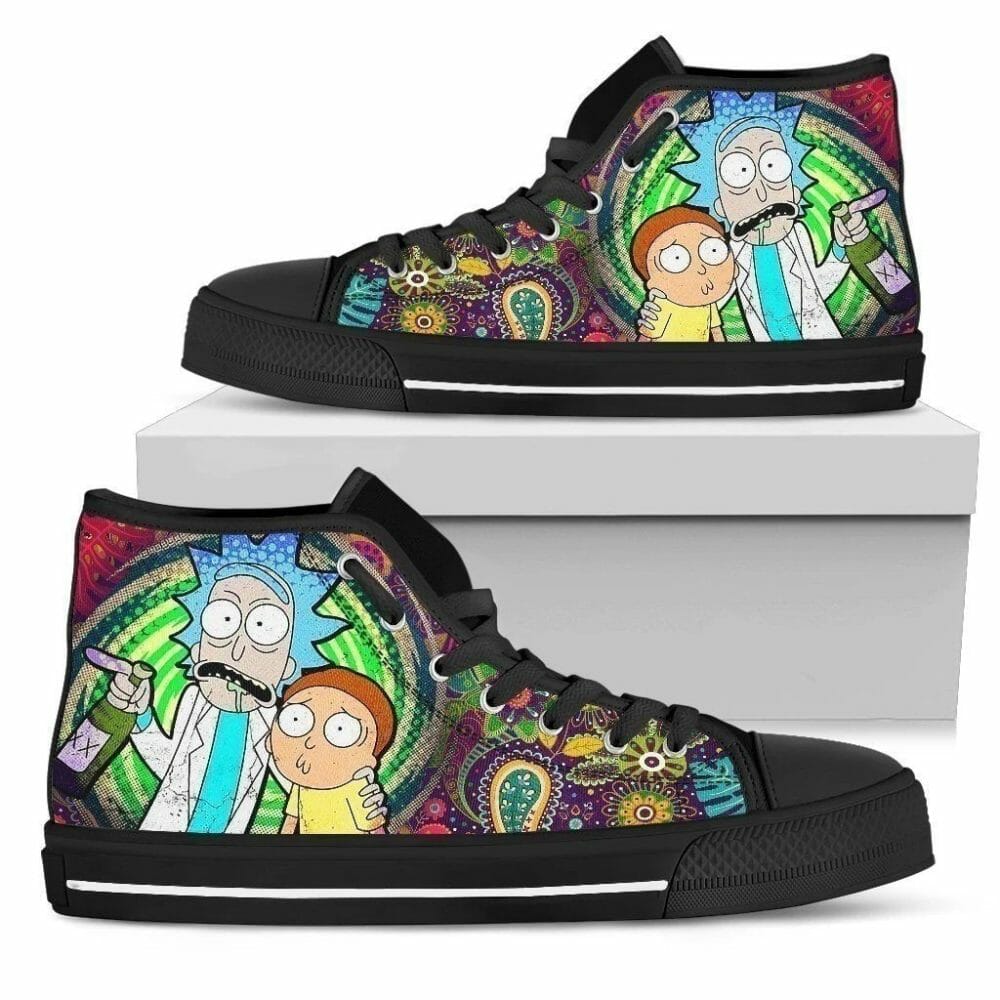 Rick and Morty Sneakers Custom High Top Shoes Canvas