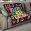 Rolling Stone Sexy Lips Quilt Blanket Gift For Fan ND19 15