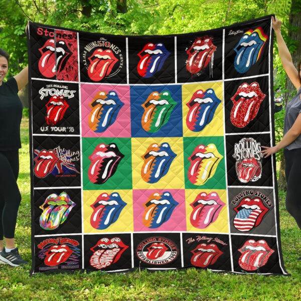 Rolling Stone Sexy Lips Quilt Blanket Gift For Fan ND19