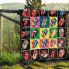 Rolling Stone Sexy Lips Quilt Blanket Gift For Fan ND19 13