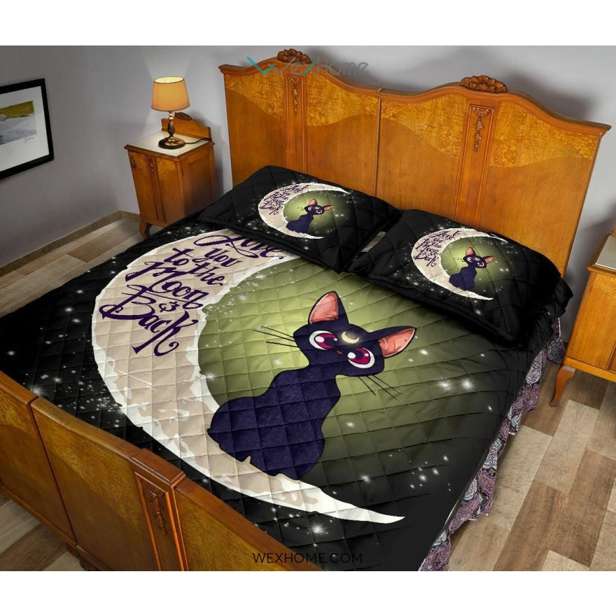 Sailor Moon Cat To The Moon Quilt Bed Sets – Unique Design Amazing Gift