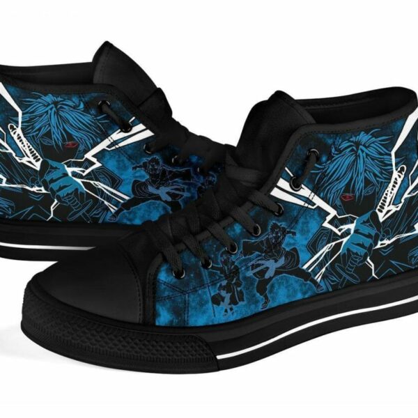 Sasuke Sneakers Naruto Anime High Top Shoes Fan Gift