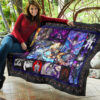 Sasuke Uchiha Naruto Premium Quilt Blanket American Football Home Decor Custom For Fans 11